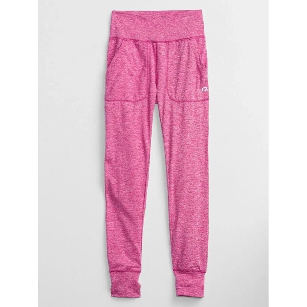 Gap Kids Brushed Tech Jersey Pull-On Pink Active Joggers Bright Beet. XXL. NEW.
